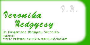 veronika medgyesy business card